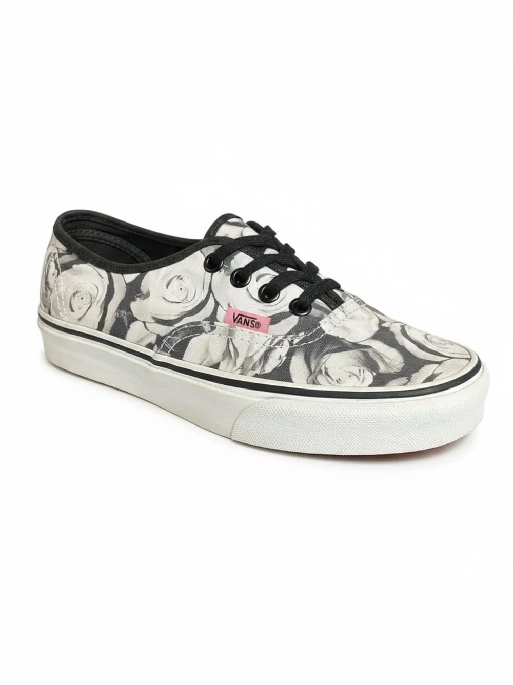 VANS Authentic Digi Roses Lace-Up Shoes. Size 6.5